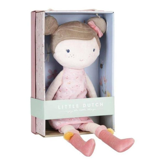 Kuschelpuppe Rosa 35 cm, personalisiert | Little Dutch