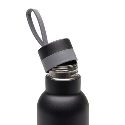 Lässig Edelstahl Trinkflasche BOLD Schwarz