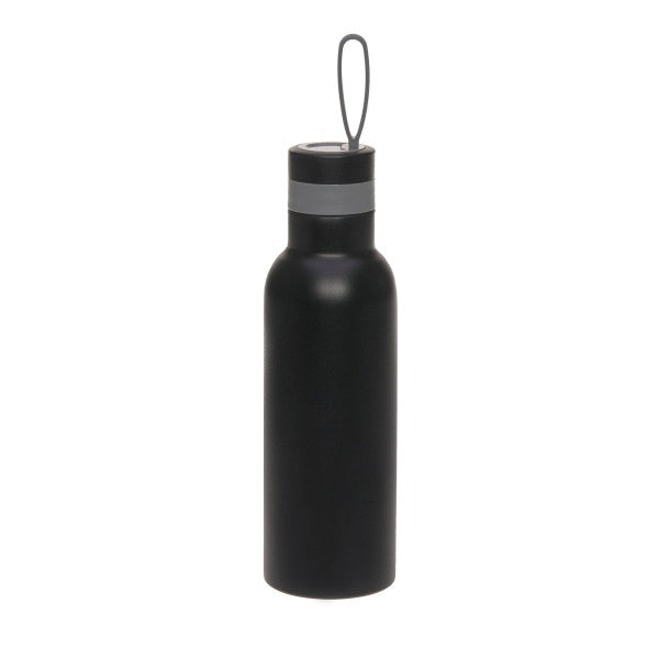 Lässig Edelstahl Trinkflasche BOLD Schwarz