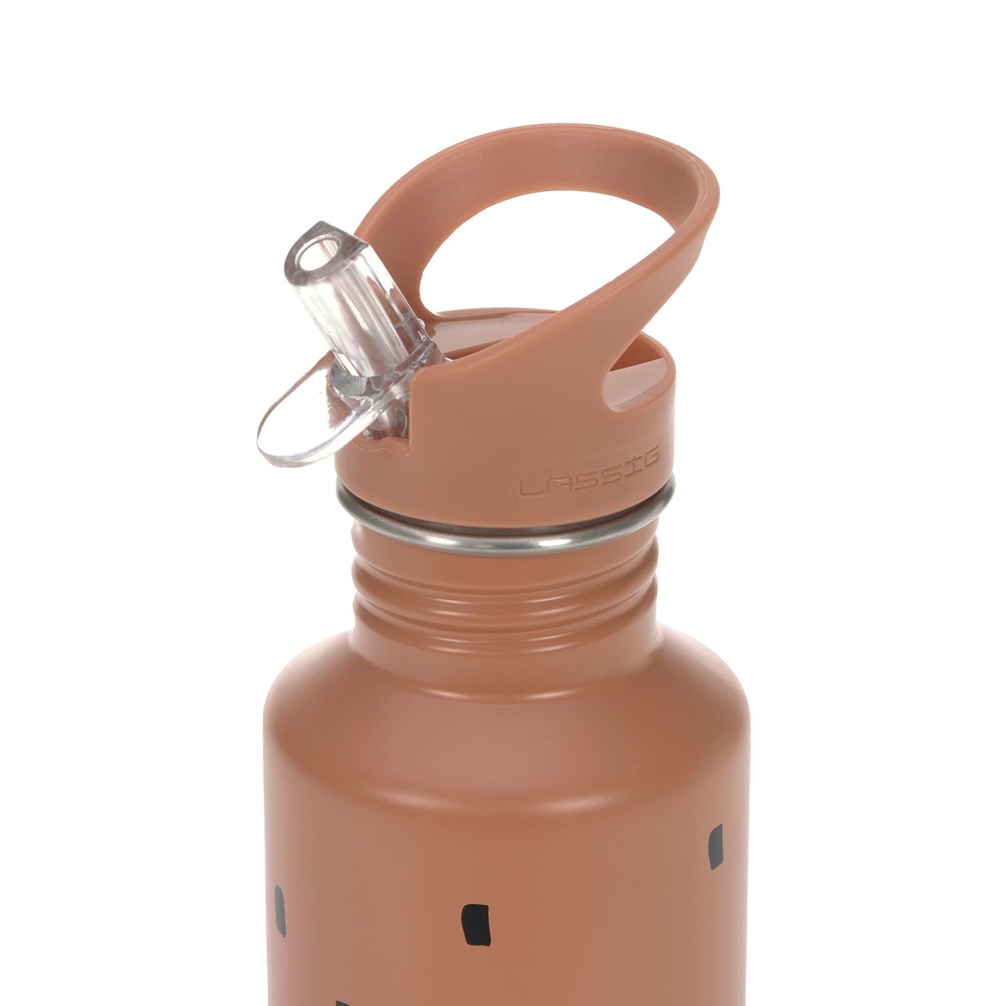 Lässig Trinkflasche Kinder - Edelstahl Happy Prints Karamell