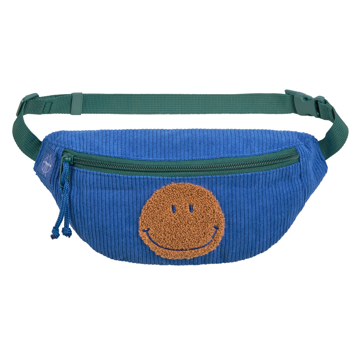 Lässig Kinder Bauchtasche Smile Cord blau - Little Gang