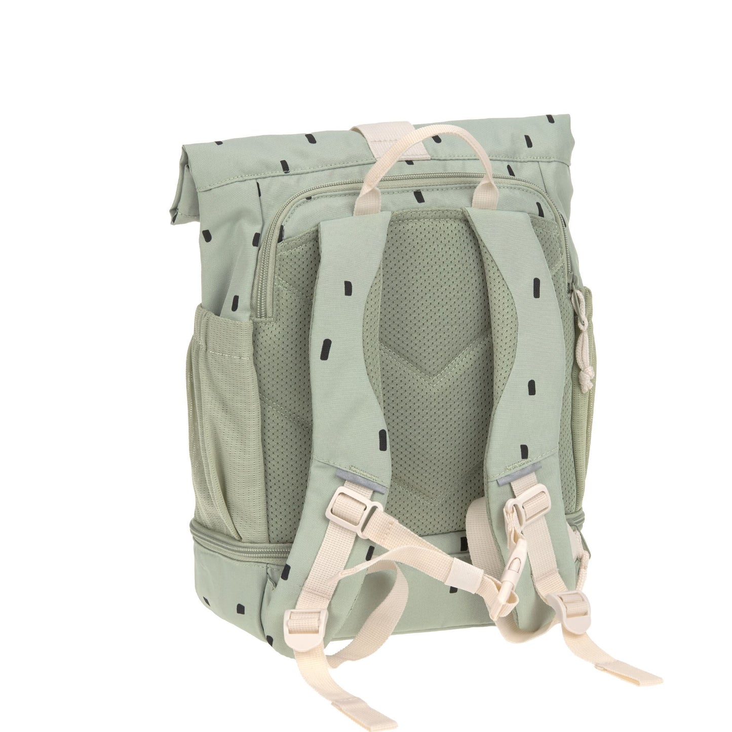 Lässig Kindergartenrucksack Rolltop - Happy Prints Olive