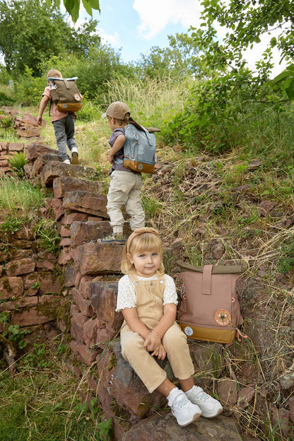 Lässig Kindergartenrucksack Rolltop - Nature Braun