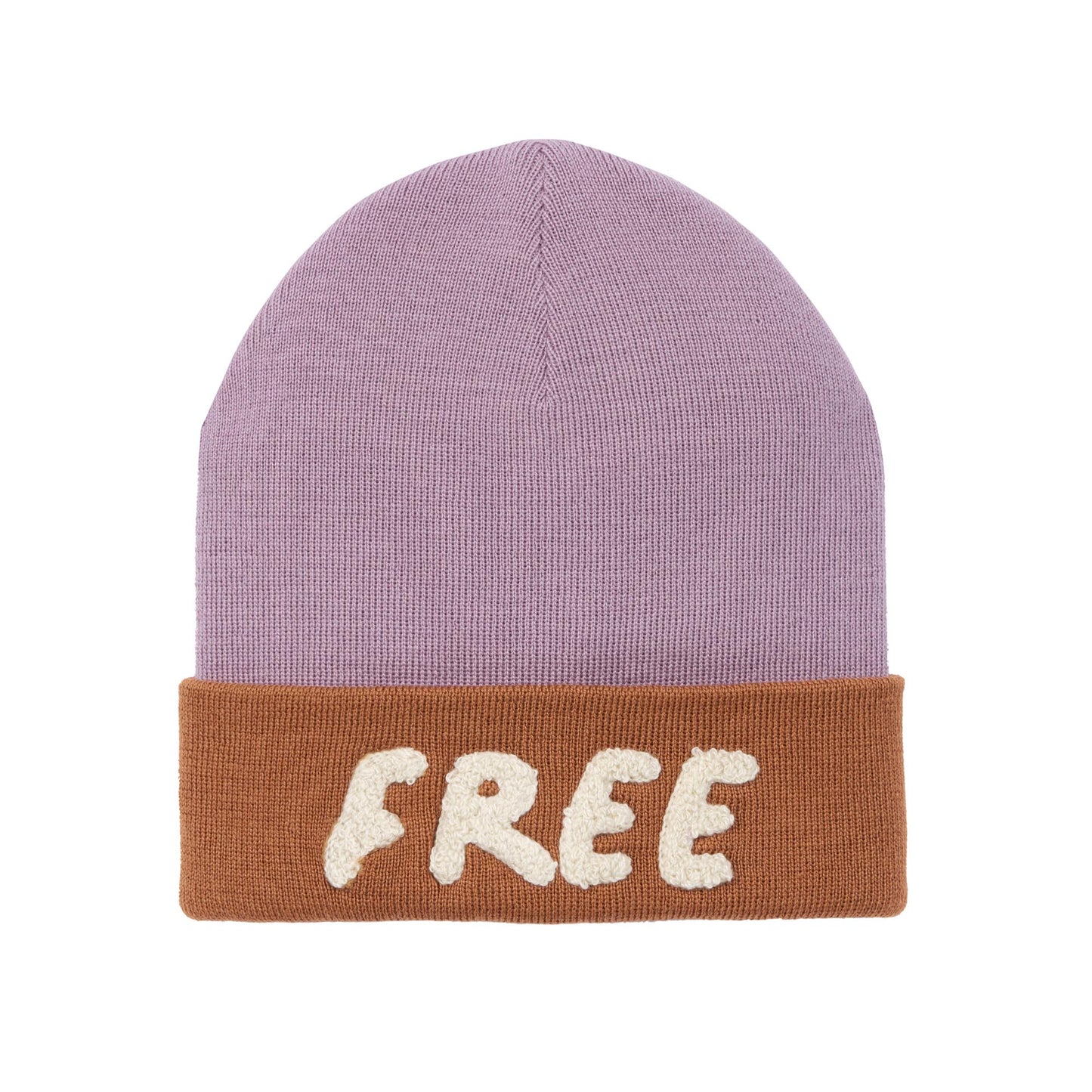 Lässig Beanie Mütze Kinder - Merino Wolle Little Gang Free Karamell
