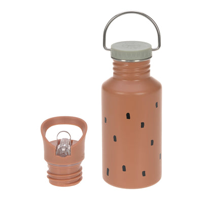 Lässig Trinkflasche Kinder - Edelstahl Happy Prints Karamell