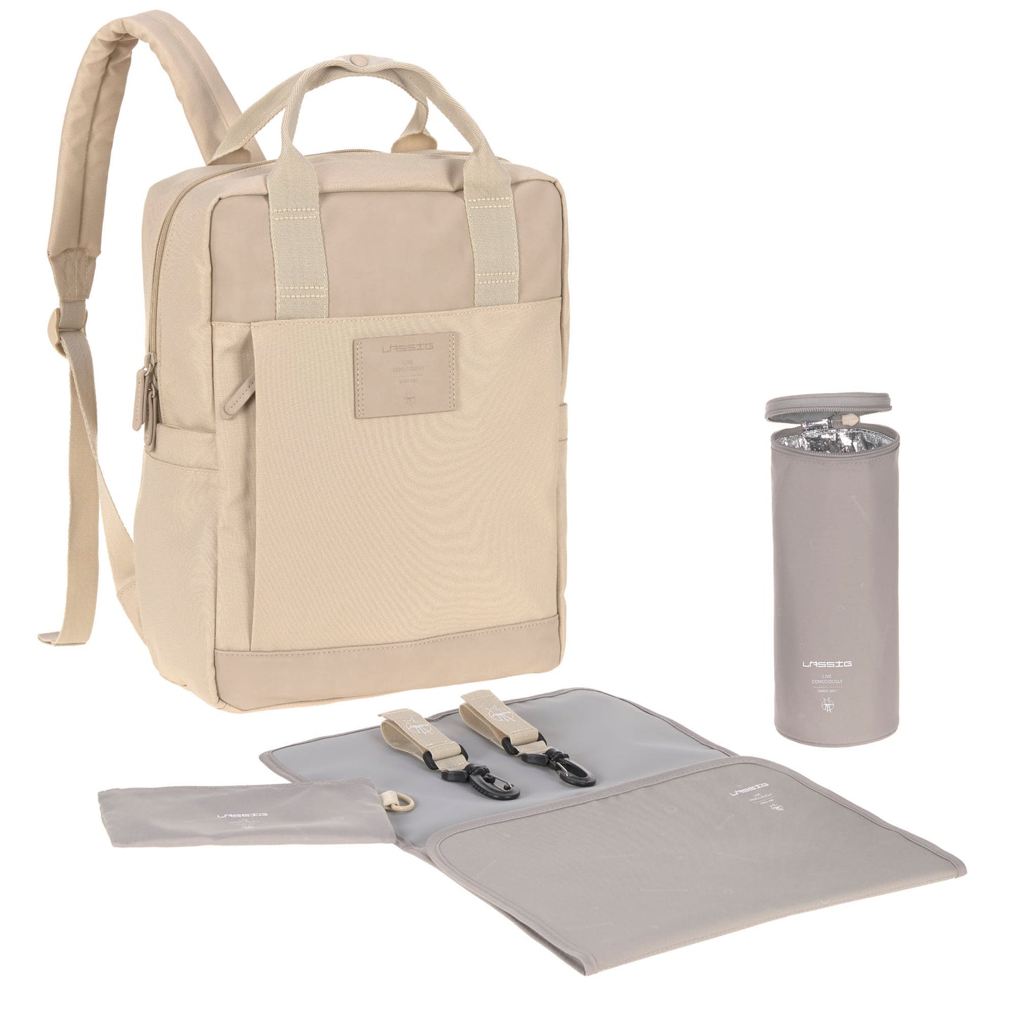 Lässig Wickelrucksack - Vividal Backpack Humus