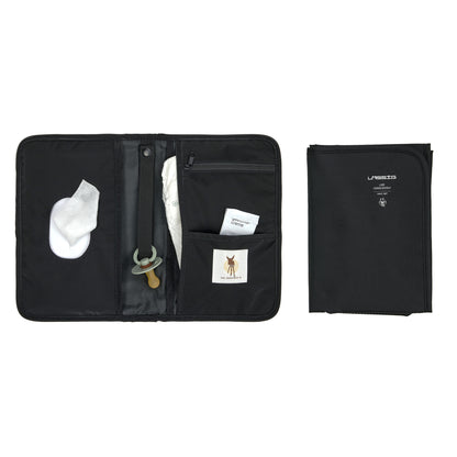 Lässig Windeltasche - kleine Wickeltasche schwarz