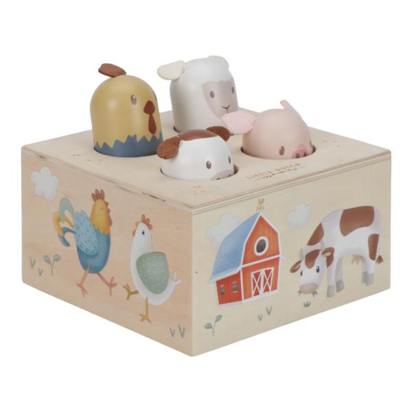 Little Dutch Pop-up Spiel Little Farm Bauernhoftiere Holz