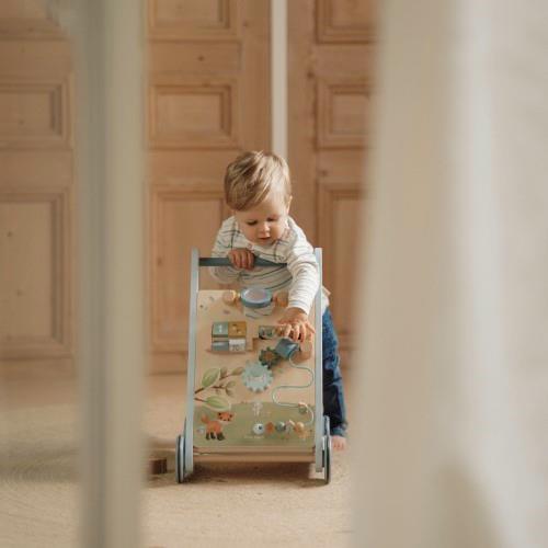 Little Dutch Laufwagen Multi Activity blau Holz Forest Friends