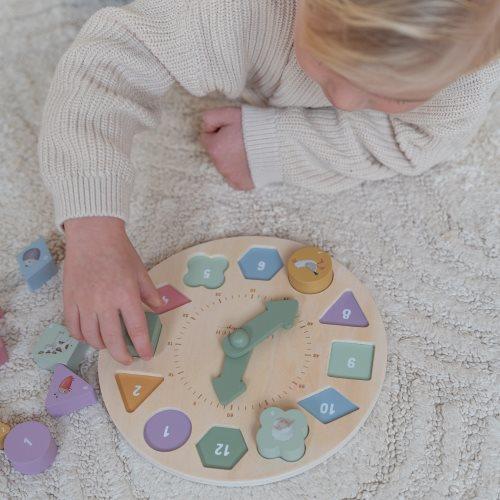 Little Dutch Puzzle Uhr Little Farm - das Uhrenpuzzle LD8017