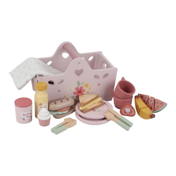 Little Dutch rosa Picknick Korb Spielzeug Set Holz