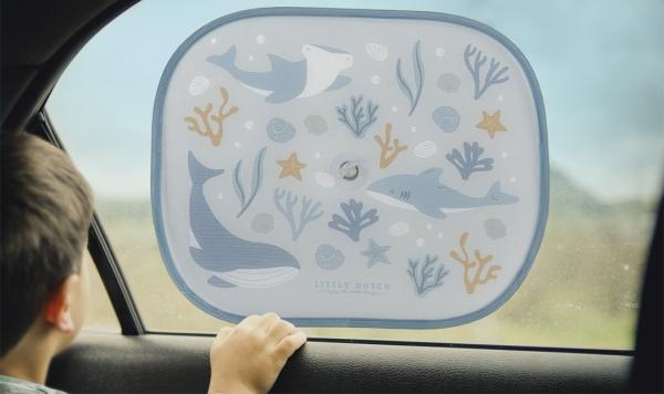 Little Dutch Auto Sonnenblenden blau Ocean Blue