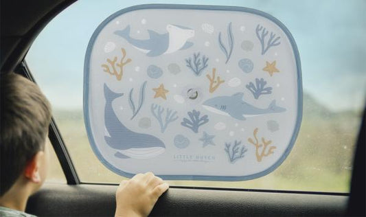 Little Dutch Auto Sonnenblenden blau Ocean Blue