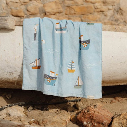 Little Dutch Badehandtuch blau Sailors Bay