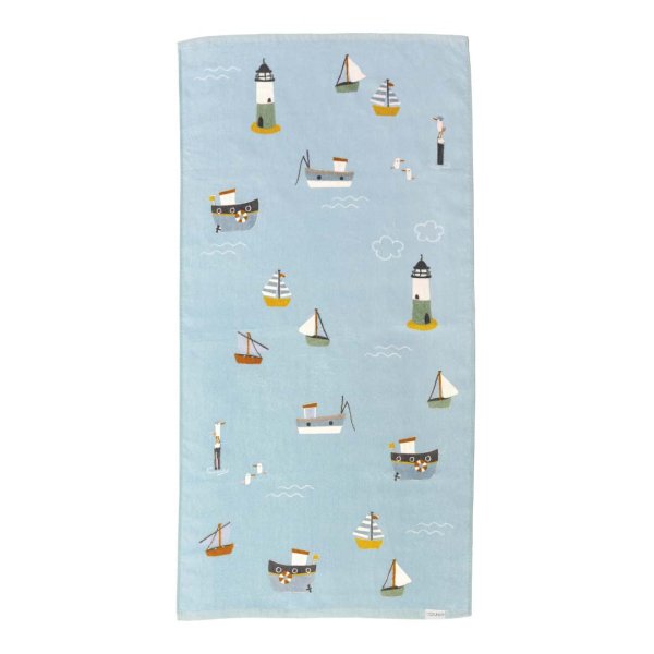 Little Dutch Badehandtuch blau Sailors Bay