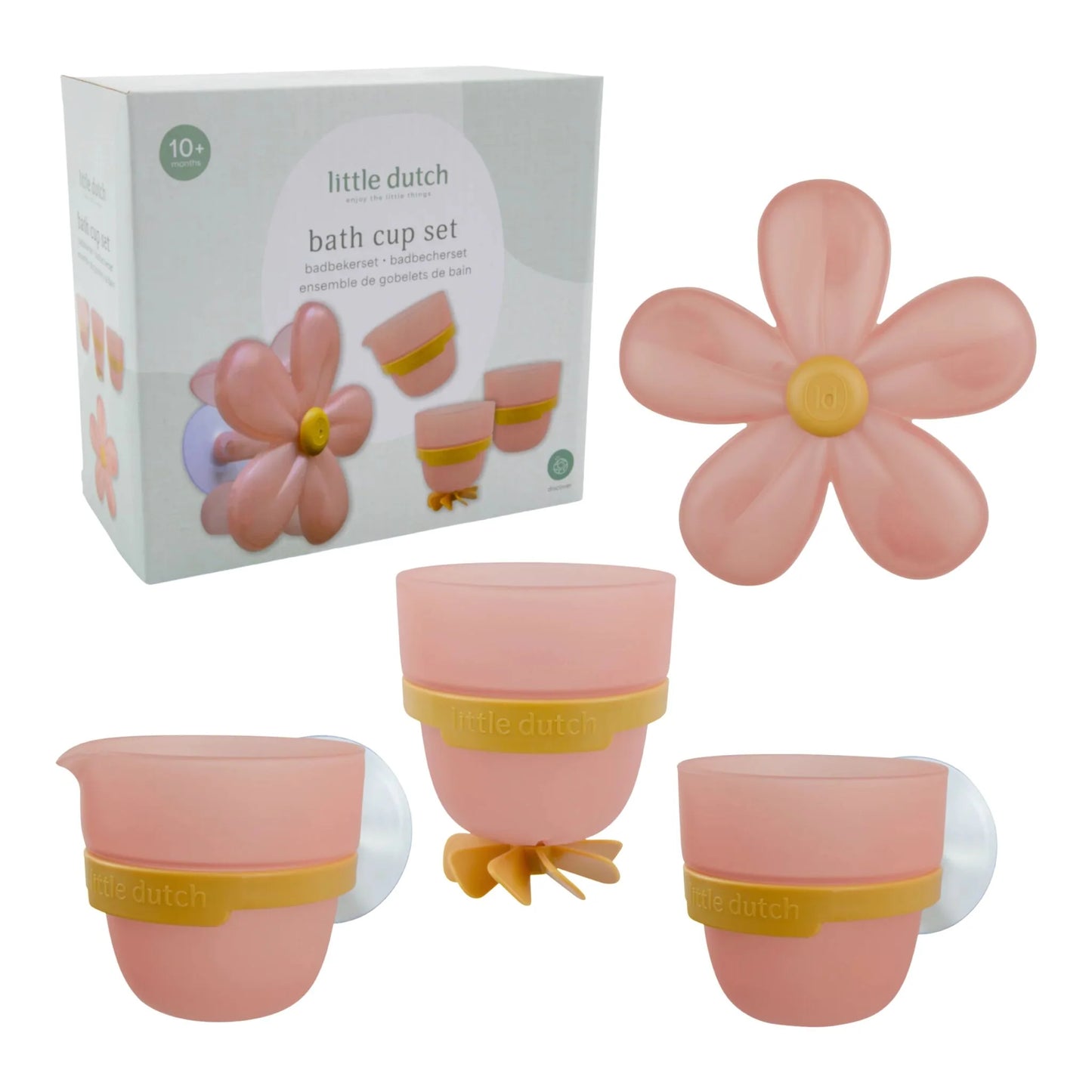 Little Dutch rosa Badewannenbecher Blume Essentials