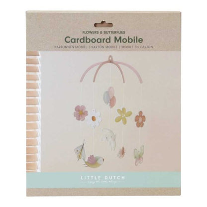Little Dutch rosa Deko-Mobile Flowers & Butterflies