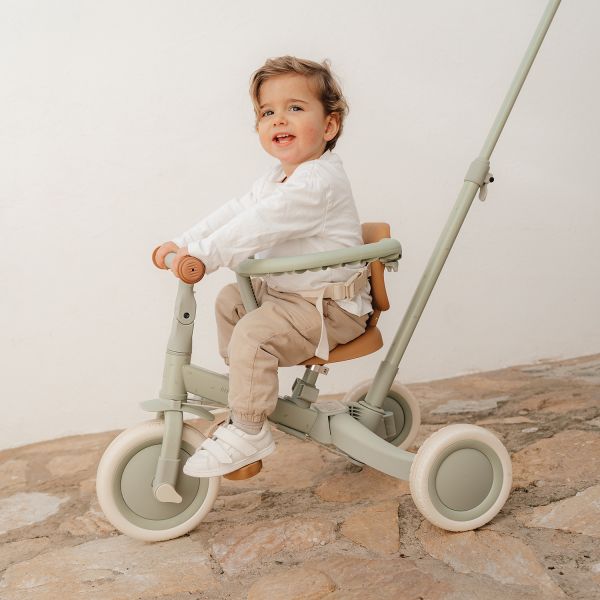 Dreirad 4 in 1 mit Griff Grün Green Leaf Little Dutch Vorbestellung: LIEFERUNG MITTE AUGUST