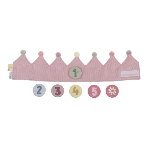 Little Dutch rosa Geburtstagskrone mit Zahlen 1 - 5