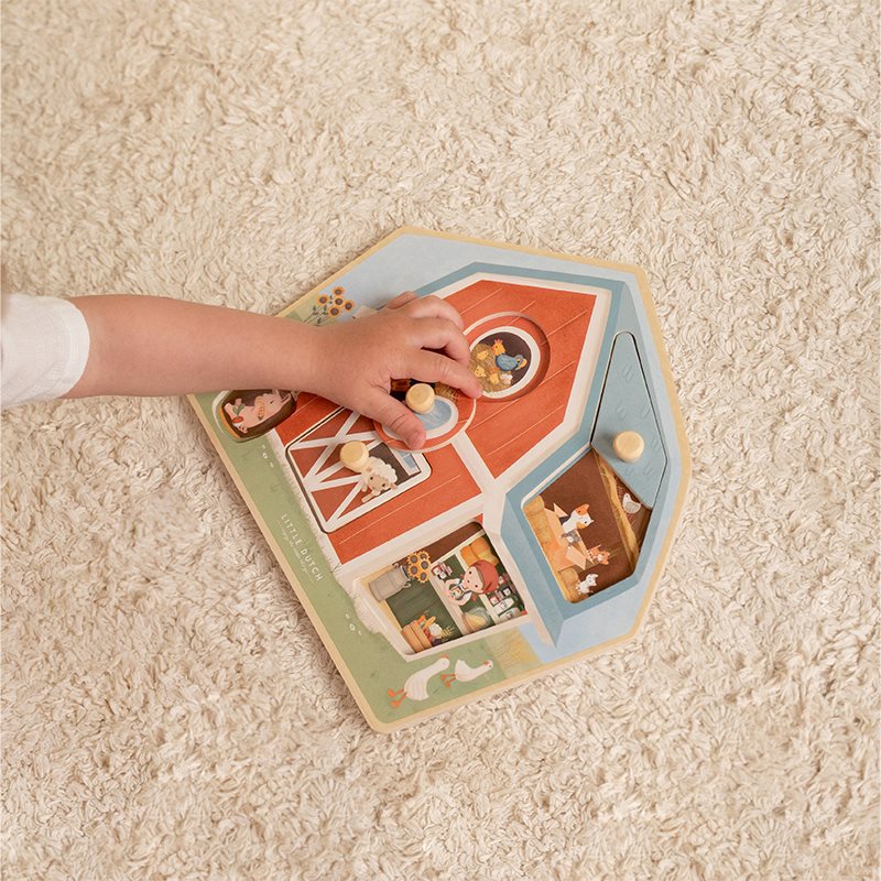 Little Dutch Farm Holzpuzzle Little Farm