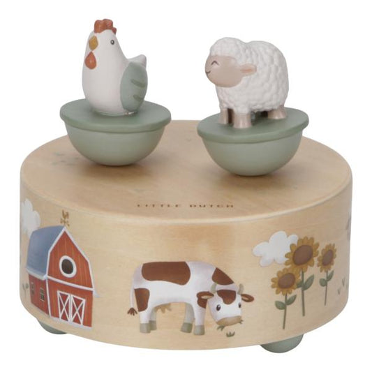 Little Dutch Holz Spieluhr mit tanzenden Figuren Little Farm