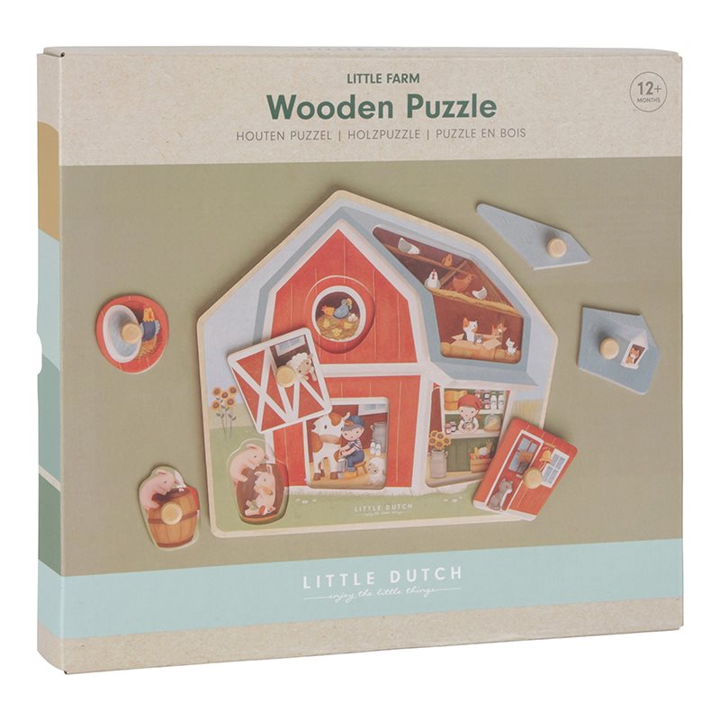 Little Dutch Farm Holzpuzzle Little Farm