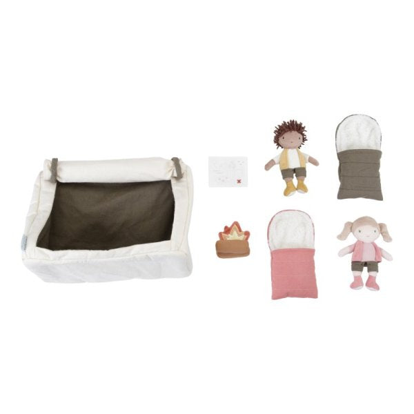 Jake und Anna Puppen Camping Spielset Little Dutch LD4550