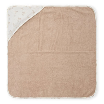 Little Dutch Kapuzenhandtuch beige Musselin Baby Bunny - 75 x 75 cm
