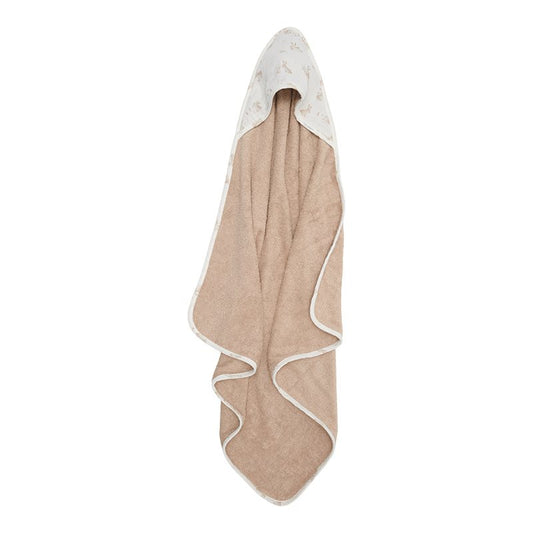 Little Dutch Kapuzenhandtuch beige Musselin Baby Bunny - 75 x 75 cm