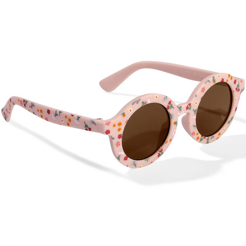 Little Dutch rosa Kindersonnenbrille rund Little Pink Flowers