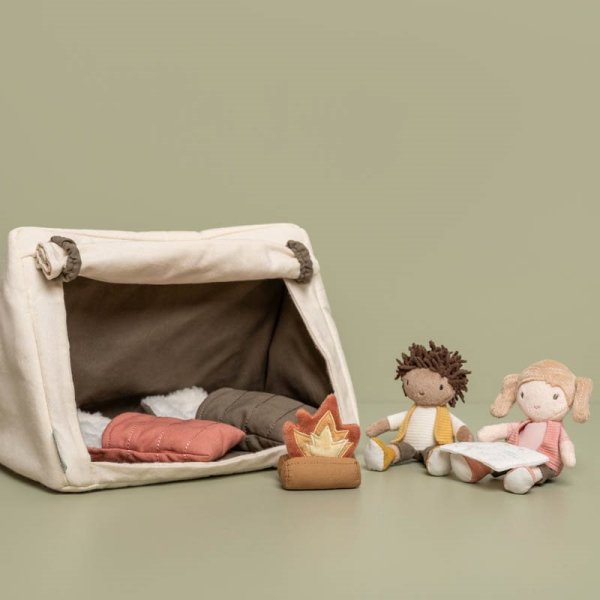 Jake und Anna Puppen Camping Spielset Little Dutch LD4550
