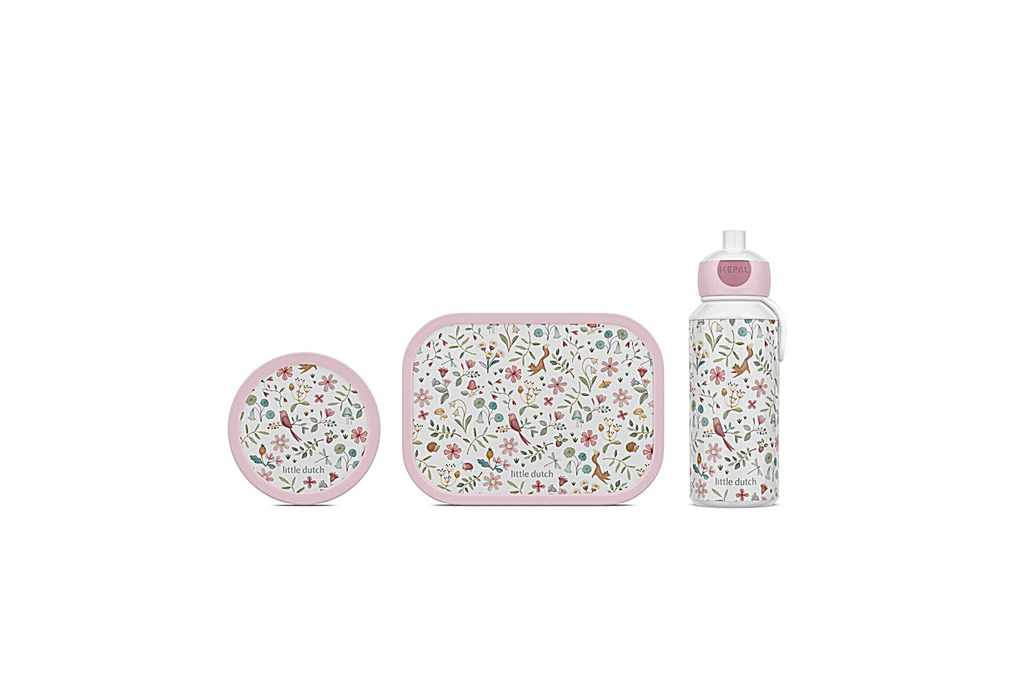 Little Dutch Lunchset Campus Fairy Wonders Trinkflasche, Brotdose & Fruchtbox
