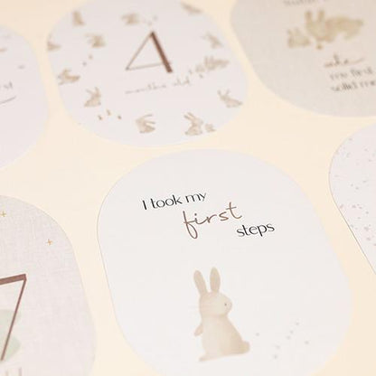 Little Dutch Meilensteinkarten Baby Bunny - englisch