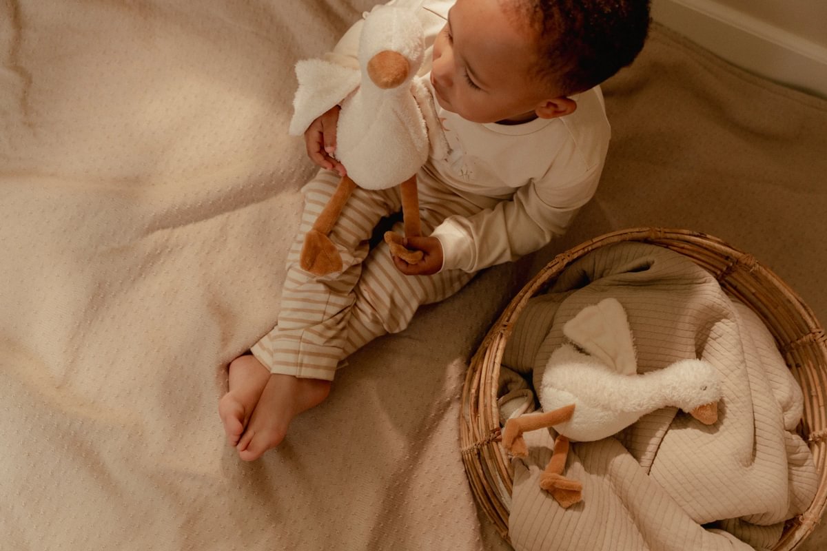Little Dutch Kuschelgans 25 cm Weiß Little Goose Newborn Naturals