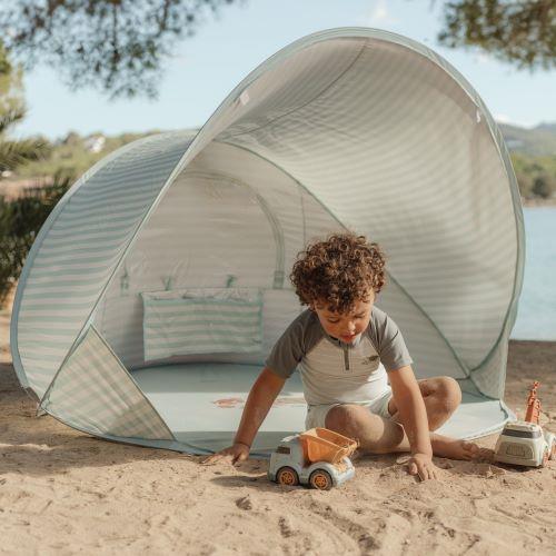 Little Dutch Pop-Up Strandzelt Fresh Greens Strandmuschel grün