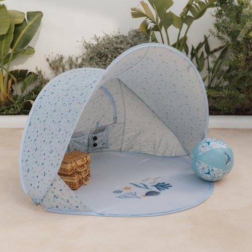 Little Dutch Pop-up Strandzelt Ocean Dreams Blue - Strandmuschel blau