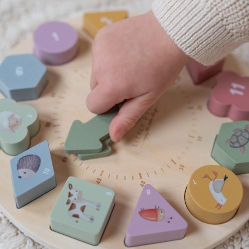 Little Dutch Puzzle Uhr Little Farm - das Uhrenpuzzle LD8017
