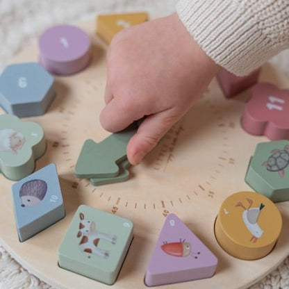 Little Dutch Puzzle Uhr Little Farm - das Uhrenpuzzle LD8017