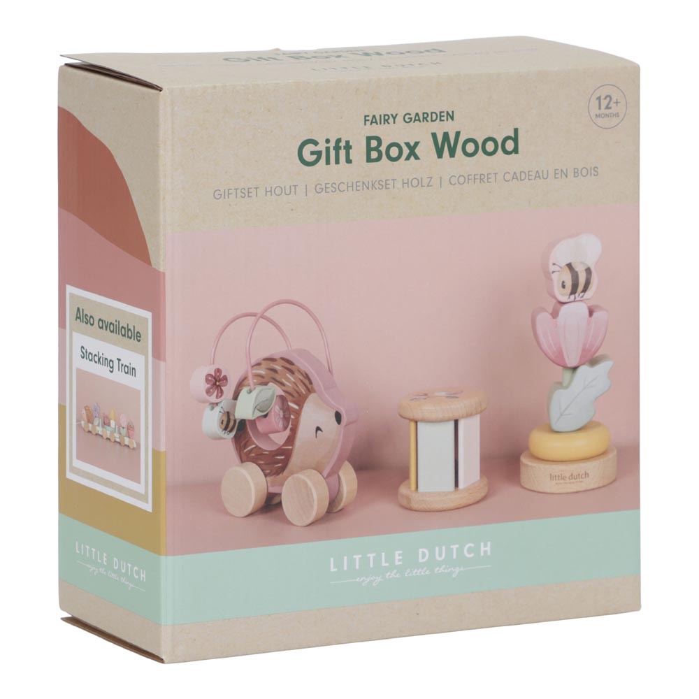 Little Dutch rosa Geschenkset Holz Fairy Garden