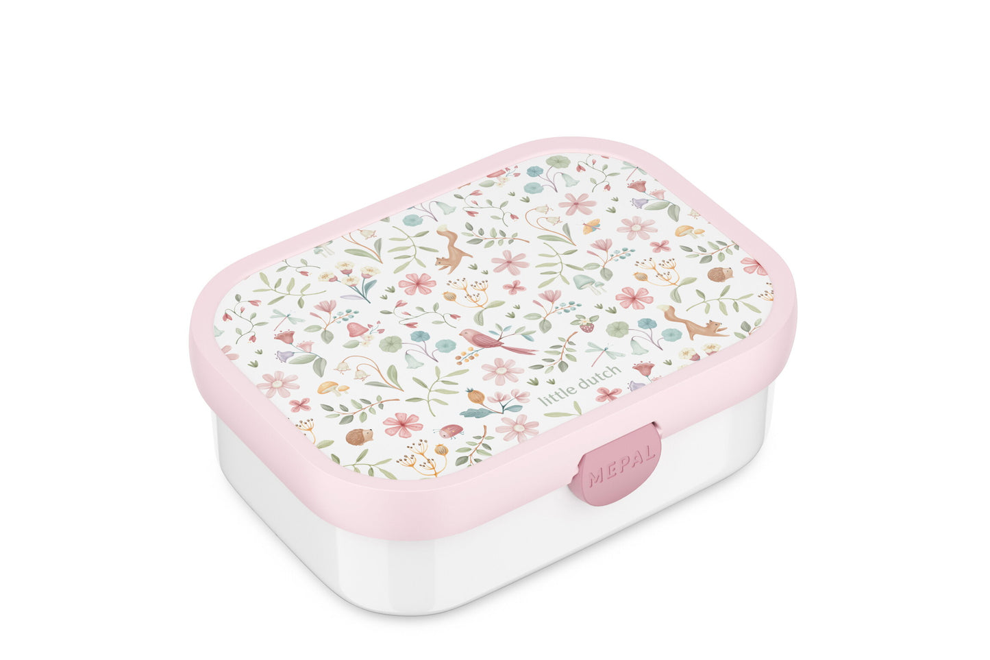 Little Dutch rosa Brotdose Bento-Einsatz und Gabel Campus Mepal Fairy Wonders