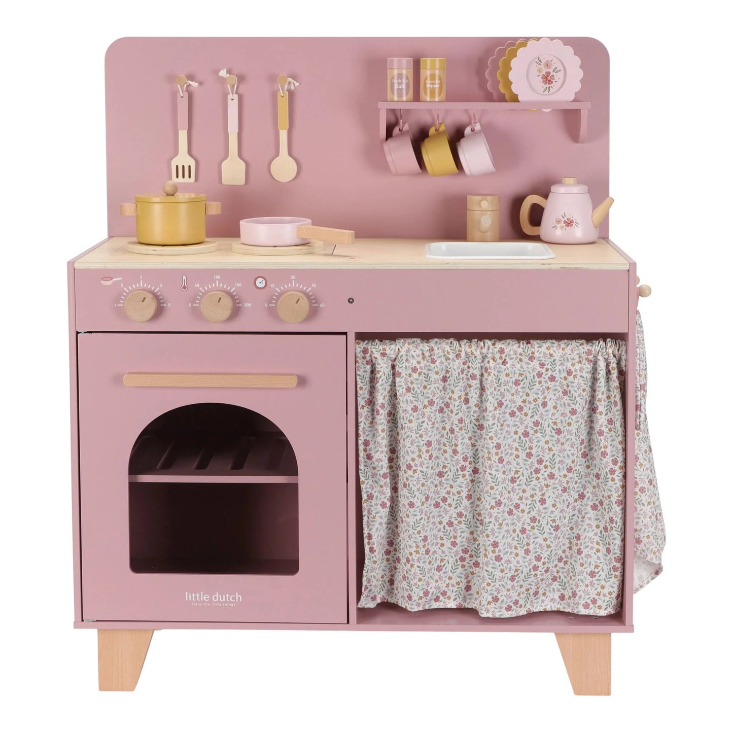 Little Dutch Holzspielküche rosa Essentials