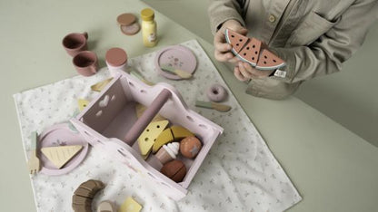 Little Dutch rosa Picknick Korb Spielzeug Set Holz