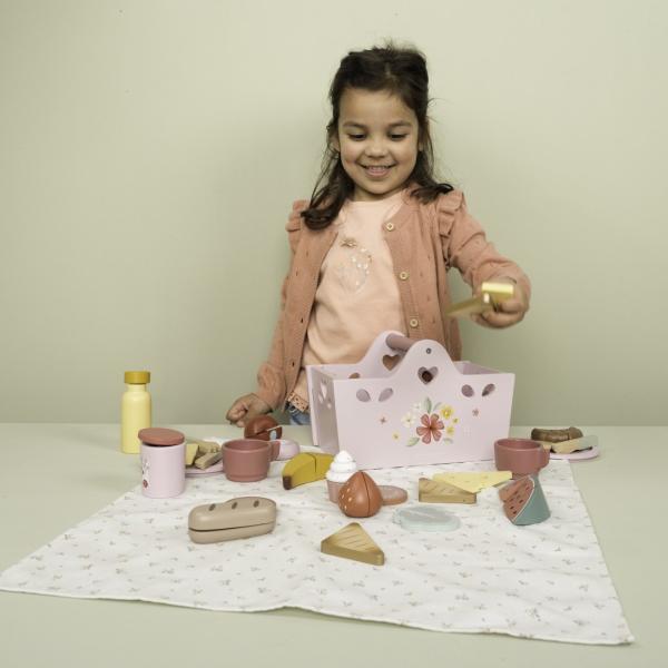 Little Dutch rosa Picknick Korb Spielzeug Set Holz