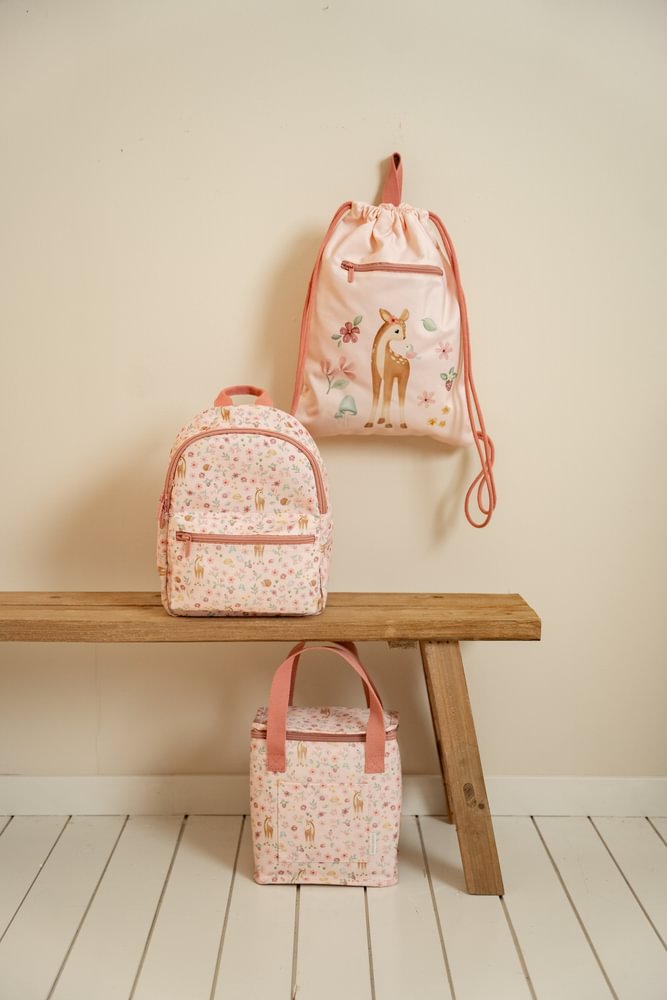 Little Dutch rosa "Fairy Garden" SetRucksack, Turnbeutel & Kühltasche