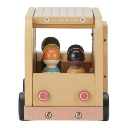 Little Dutch Schulbus Holz mit Spielfiguren