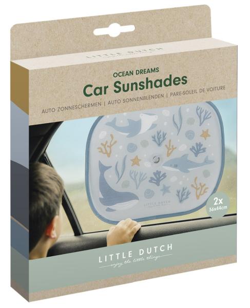 Little Dutch Auto Sonnenblenden blau Ocean Blue