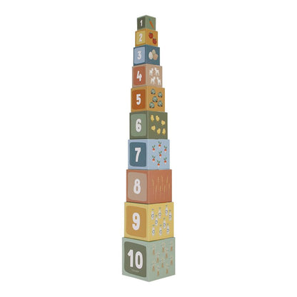 Little Dutch Stapelblöcke olive Little Farm LD7139