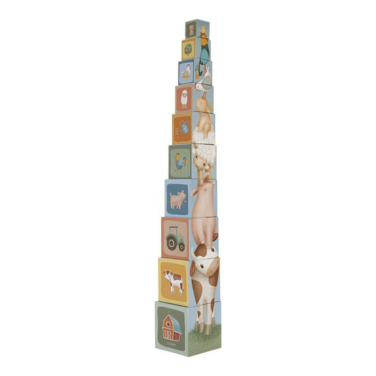 Little Dutch Stapelblöcke olive Little Farm LD7139