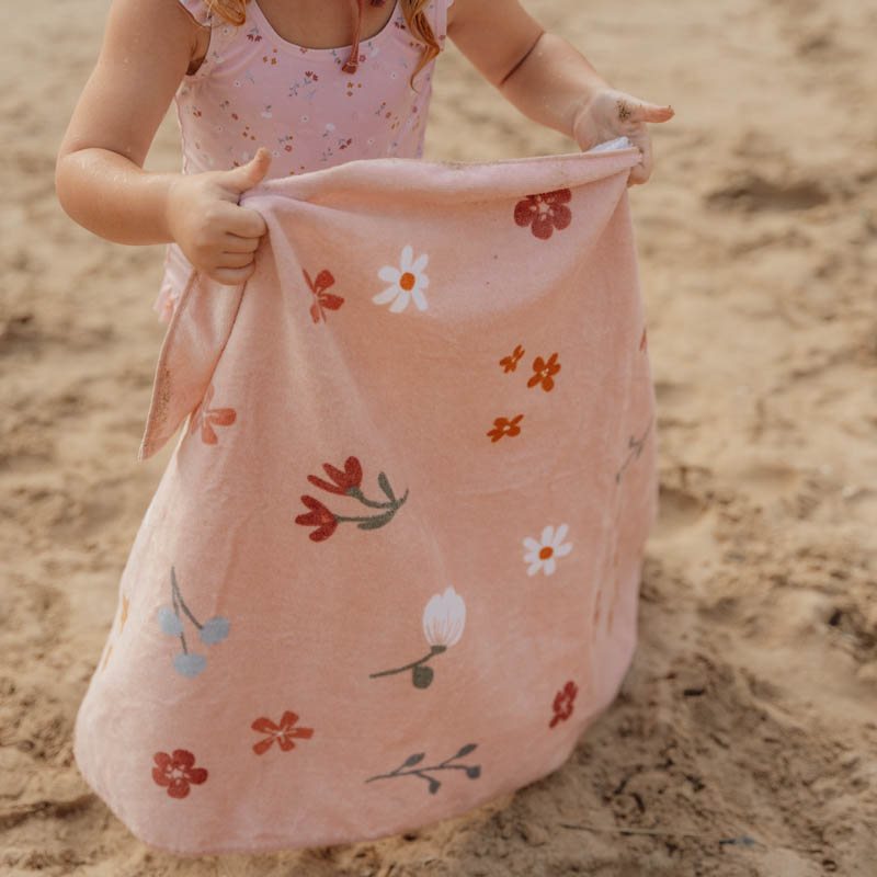 Little Dutch Badehandtuch rosa Little Pink Flowers
