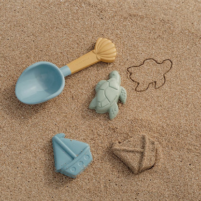 Strandset blau Schaufel und Sandförmchen Little Dutch